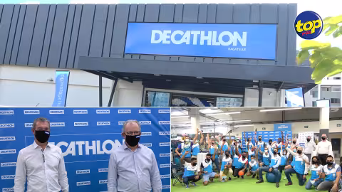 Inauguration d’une maison Decathlon au Bagatelle Mall