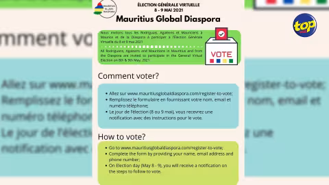 À l’initiative de la Mauritius Global Diaspora : le vote pour les « élections générales » en ligne a déjà démarré