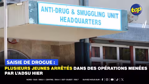 Saisie de drogue : plusieurs jeunes arrêtés dans des opérations menées par l’ADSU hier 