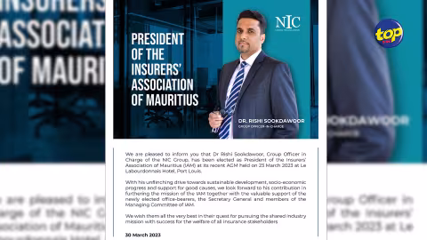 Insurers’ Association of Mauritius : Le Dr Rishi Sookdawoor est le nouveau président