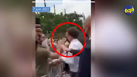 Emmanuel Macron giflé par un homme lors de son déplacement dans la Drôme