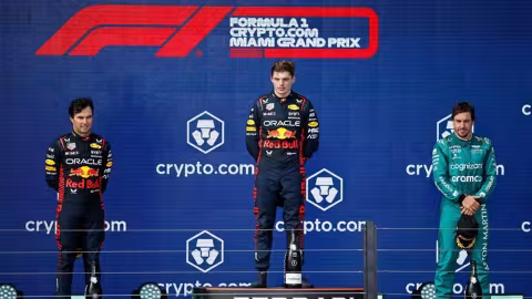 FORMULE 1 : démonstration de Max Verstappen, qui remporte le Grand Prix de Miami