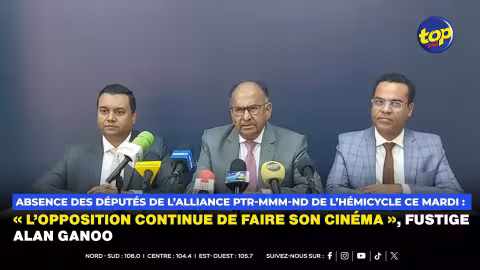 Absence des députés de l’alliance PTr-MMM-ND de l’hémicycle ce mardi : « L’opposition continue de faire son cinéma », fustige Alan Ganoo