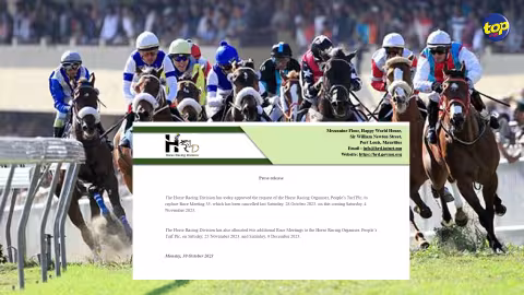 Hippisme: Week-end de courses cette semaine après l’annulation de la 35e journée