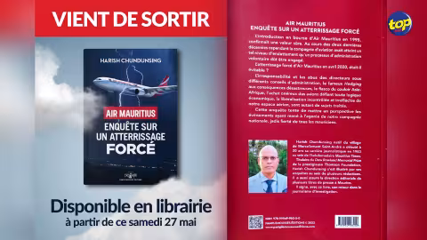 Le livre est disponible en librairie depuis hier : Harish Chundunsing livre son autopsie de « l’atterrissage forcé » d’Air Mauritius