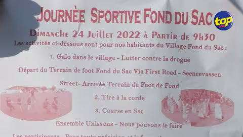 À Fond du sac demain, dimanche : Une journée sportive pour lutter contre le fléau de la drogue