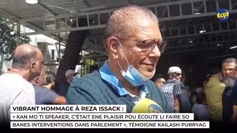 Vibrant hommage à Reza Issack : « Kan mo ti Speaker, c’était ene plaisir pou écoute li faire so banes interventions dans Parlement », témoigne Kailash Purryag 
