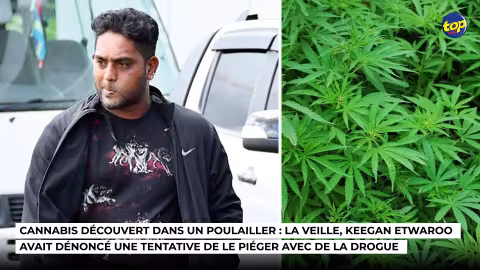 Cannabis découvert dans un poulailler : la veille, Keegan Etwaroo avait dénoncé une tentative de le piéger avec de la drogue