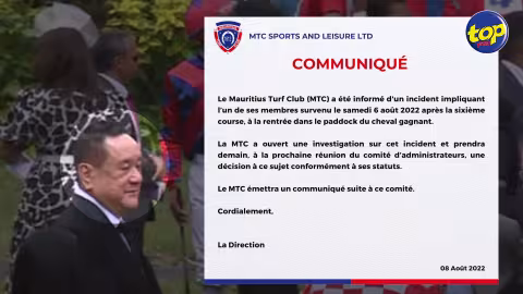 Incident au Champ de Mars samedi : Jean-Michel Lee Shim hué avant et après le Barbé Cup… la MTCSL initie une enquête