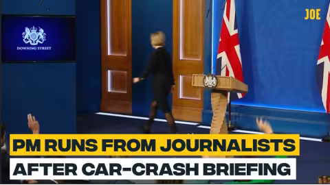 Malmenée et secouée par des journalistes : Liz Truss prend la fuite