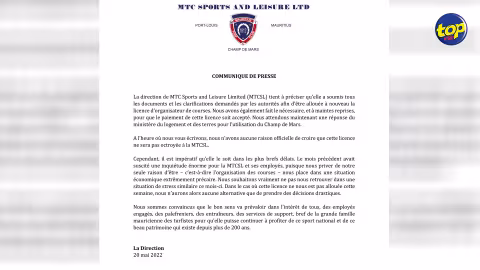 Courses hippiques : La MTCSL annonce qu’elle prendra des décisions drastiques si elle n’obtient pas sa licence cette semaine