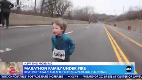 À 16 ans il court un marathon de 26,2 miles et provoque un scandale