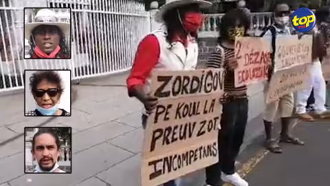 Devant le Parlement hier : les écologistes manifestent pacifiquement pour réclamer l’arrêt de l’opération de sabordage de la proue du MV Wakashio
