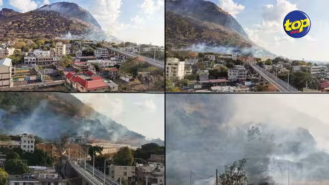 Incendie sur la Montagne des Signaux