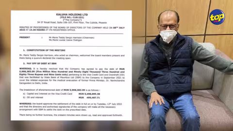 Traitement de Navin Ramgoolam en Inde : Kaluha Holding Limited s’engage à régler les frais de déplacement