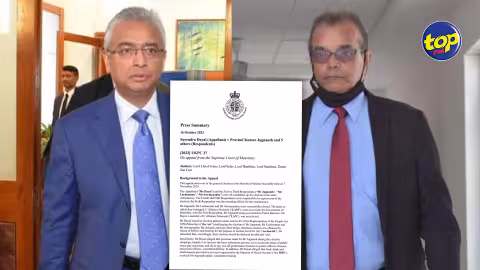 « La Cour Suprême de l’île Maurice avait pleinement le droit de conclure que la corruption n’a pas été établie sur la base des faits et qu’il s’agissait d’une campagne électorale normale » extrait du jugement du Privy Council