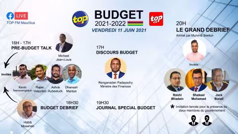Budget day : ne rien rater, tout l’évènement à suivre en fil rouge sur Top FM