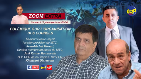 Polémique sur l’organisation des courses : Murvind Beetun reçoit Jean-Michel Giraud, Anil Kumar Ramnarain et Khulwant Ubheeram dans l’émission Zoom Extra