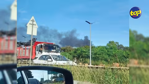 Incendie dans l’entrepôt de Polytol paints à Riche Terre : « Nous sommes en mode offensif…le feu est désormais sous contrôle », affirme l’Assistant Chief Fire Officer Hemant Gunnasya