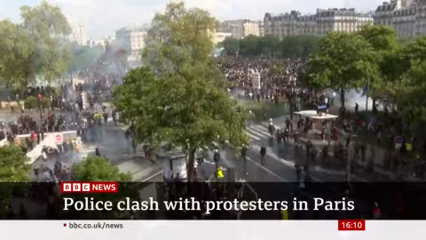 Manifestations en France: plus de 100 policiers blessés lors des manifestations du 1er mai