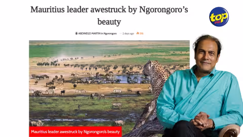 En Tanzanie : Le Daily News annonce que Steven Obeegadoo est tombé sous le charme de la zone de conservation de Ngorongoro