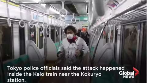 17 blessés dans une attaque au couteau et un incendie dans le métro de Tokyo