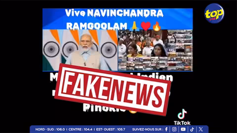 Vidéo prétendant que Modi soutiendrait Navin Ramgoolam : « C’est faux ! » selon un préposé du haut-commissariat indien
