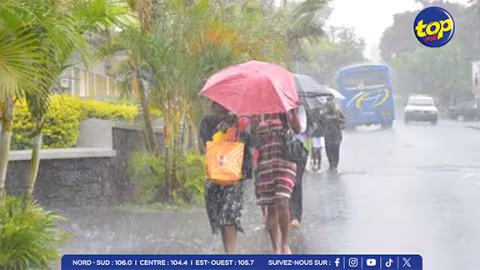 Un avertissement de fortes pluies est en vigueur à l’île Maurice.