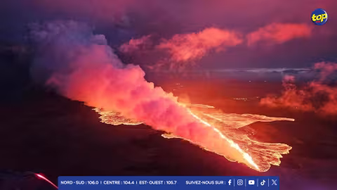 Un volcan entre en éruption en Islande, la septième en un an