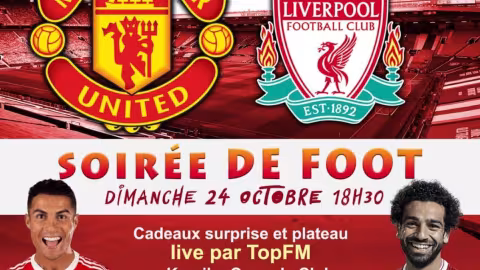 Au Komiko Comedy Club cet après-midi : Un somptueux Manchester United-Liverpool à l’affiche