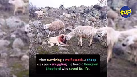 Héros des cimes : un chien de berger géorgien brave une meute de loups pour son troupeau