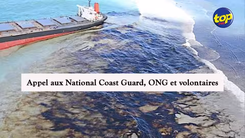 Naufrage du Wakashio: carburant sur les côtes de Vieux Grand Port
