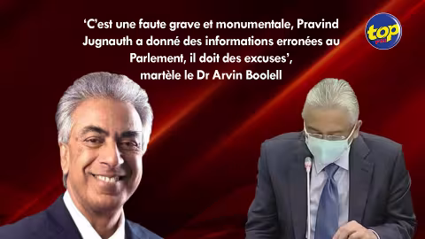 Aucun appel entre la NCG et le Wakashio : ‘C’est une faute grave et monumentale, Pravind Jugnauth a donné des informations erronées au Parlement, il doit des excuses’, martèle le Dr Arvin Boolell