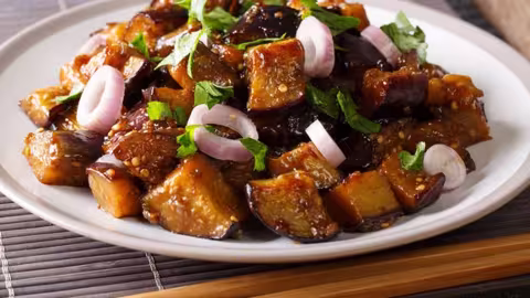 Aubergines frites du Sichuan