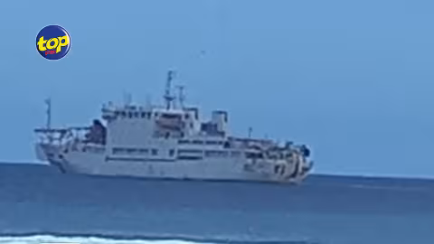 Grosses manœuvres à Baie du Jacotet ce vendredi – le câble sous-marin T3 a atterri ce matin.