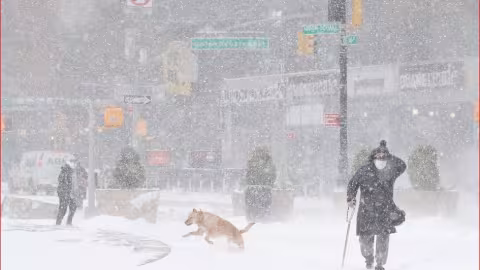Blizzard aux USA – Une neige exceptionnelle paralyse actuellement New-York