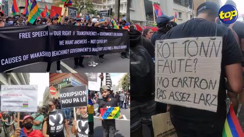 À Port-Louis cet après-midi : des Mauriciens des quatre coins du pays unis dans un élan de solidarité