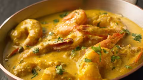 Recette de curry de crevette au lait de coco