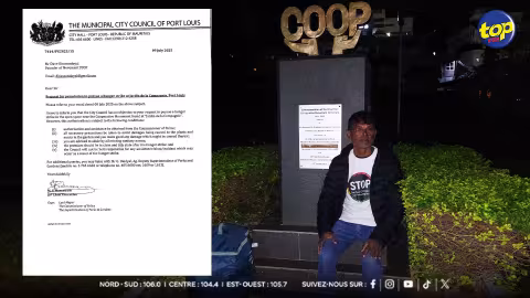 6ᵉ jour de sa grève de la faim : privé d’un espace adéquat au Jardin de la Compagnie, Dave Kissoondoyal ne lâche rien et poursuit son action depuis son domicile à Union Park