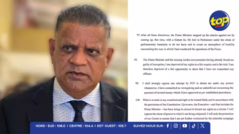 Affidavit d’Anil kumar Dip : L’ancien Commissaire de police parle d’une « campagne politique orchestrée contre lui » et craint une détention arbitraire