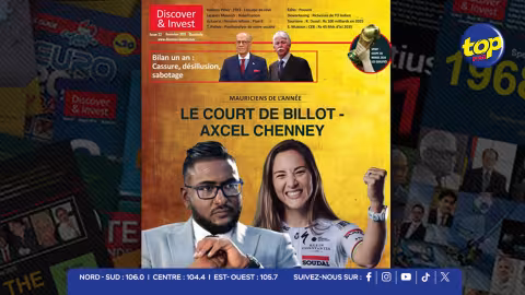 Publication : Discover & Invest consacre Axcel Chenney et Kimberley Le Court Pienaar Mauriciens de l’Année