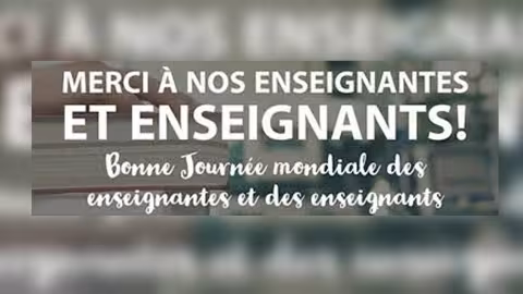 Journée Mondiale des enseignantes et des enseignants