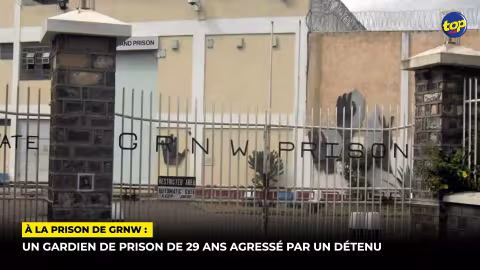 À la prison de GRNW : Un gardien de prison de 29 ans agressé par un détenu