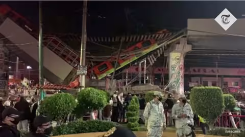 Au moins 20 morts après l’effondrement d’un pont aérien de métro à Mexico