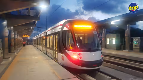 À Curepipe : Une voiture, conduite par un policier sous l’influence de l’alcool, termine sa course sur les rails du Metro Express