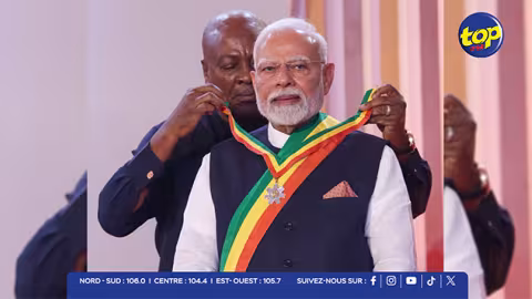 L’Inde mise sur l’Afrique : Narendra Modi décoré pour son leadership mondial, et élevé au rang de Officer of the Order of the Star de Ghana