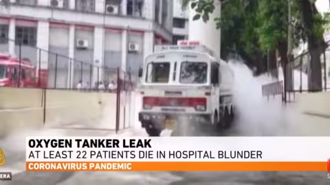 Inde : Une fuite dans un réservoir d’oxygène tue 22 patients Covid-19