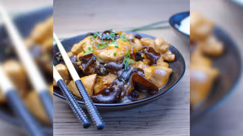Recette : Poulet aux champignons