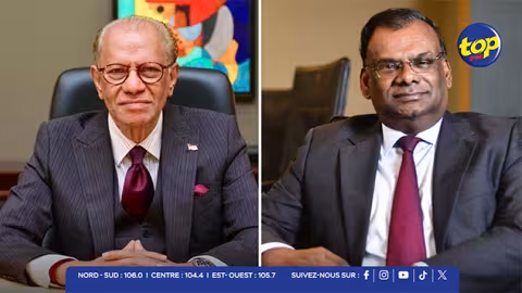 Rencontre entre Rama Sithanen et le Premier ministre, le Dr Navin Ramgoolam, au bâtiment du Trésor à Port-Louis.