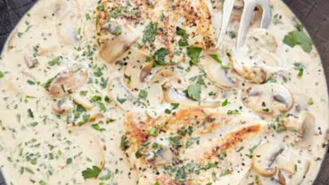 Recette de poulet à la crème